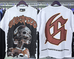 Godspeed White Skull Football Graphic Tee