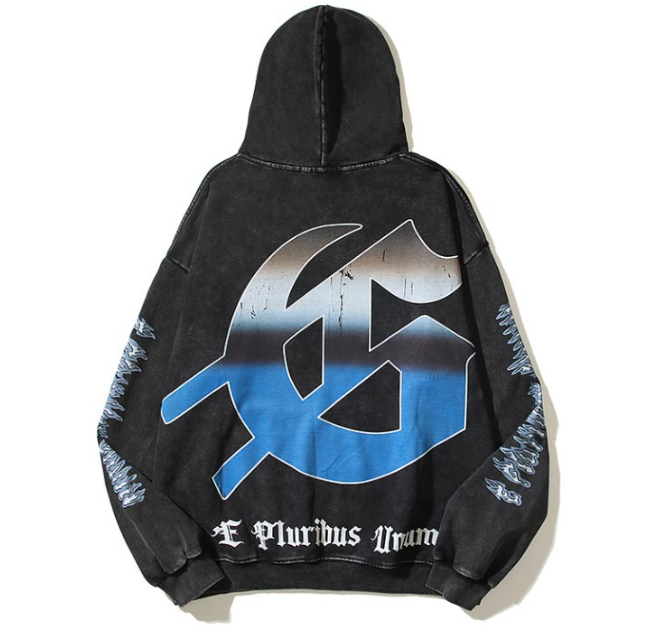 Godspeed Cosmic Lovers Graphic Washed Hoodie